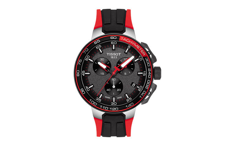 TISSOT Race Collection Quartz Movement 100m Waterproof Men's Watches Watch 44.5mm Black Dial