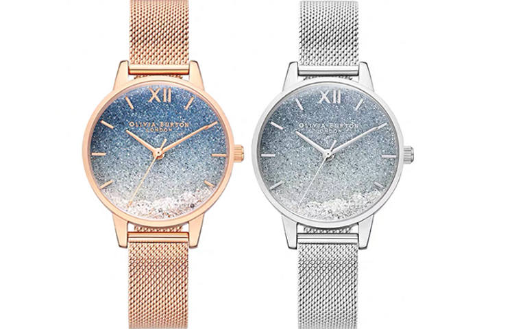 OLIVIA·BURTON Wrist Watches Quartz Movement No Strap Silver Dial Women's Watch OB16EX204+OB16US59