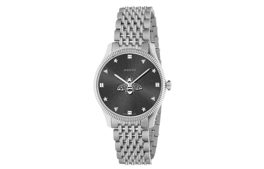 GUCCI GUCCI G Timeless Collection Wrist Watches Quartz Movement Stainless Steel Watchband Black Dial Unisex