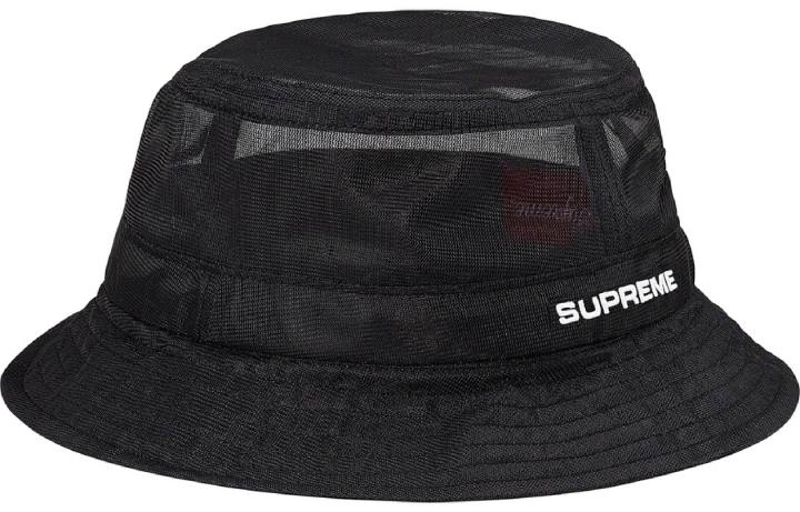 Supreme Supreme 2020 Spring Summer Collection Polyethylene Bucket Hats Unisex Black/Gray/Orange Red/Leopard Print