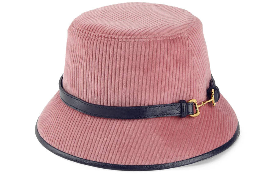 GUCCI Corduroy Horsebit Bucket Hat