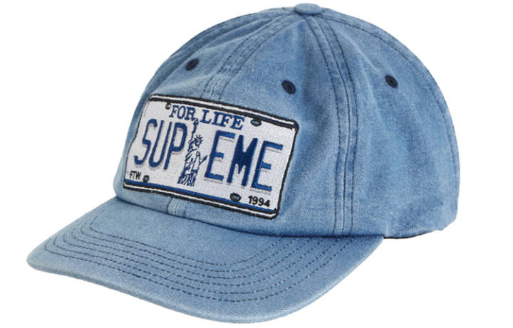 Supreme Supreme License Plate 6 Panel