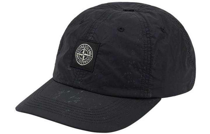 Supreme Supreme x STONE ISLAND Nylon Baseball Caps Unisex Black/Jasper/Orange Red
