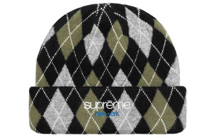 Supreme Supreme Argyle Cashmere Beanie