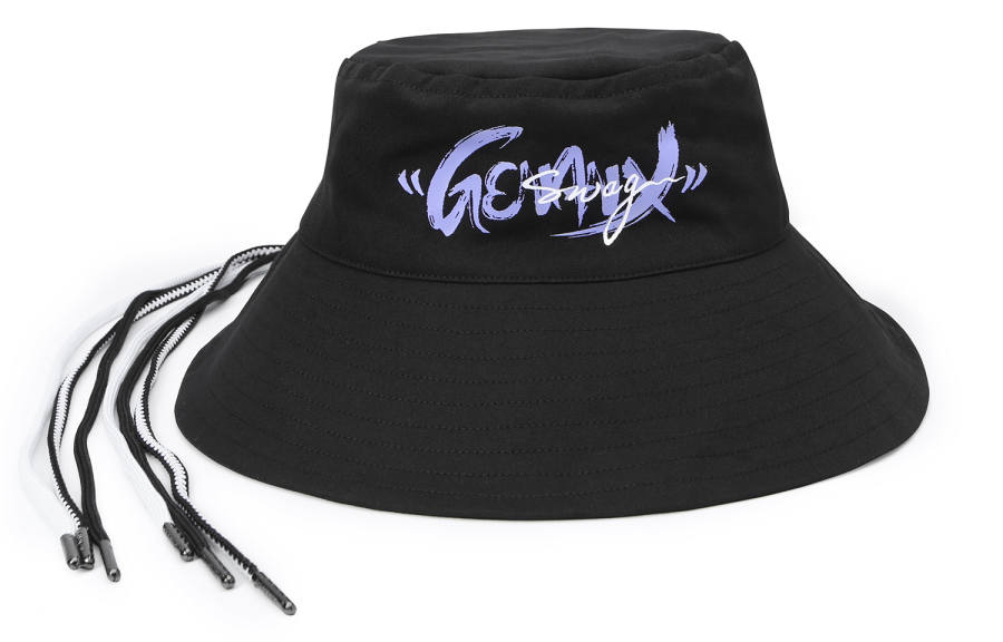 GENANX Cotton Bucket Hats Unisex Black