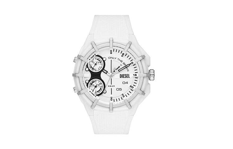 DIESEL Wrist Watches Quartz Movement Resin Strap White Dial Men's Watches DZ1988