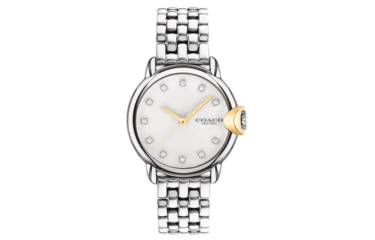 COACH ARDEN European/US Watches Quartz Movement Stainless Steel Strap White Dial Women's Watch