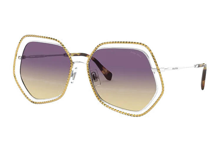 MIU MIU MIU MIU Sunglasses Women's Blue Pink Gradient