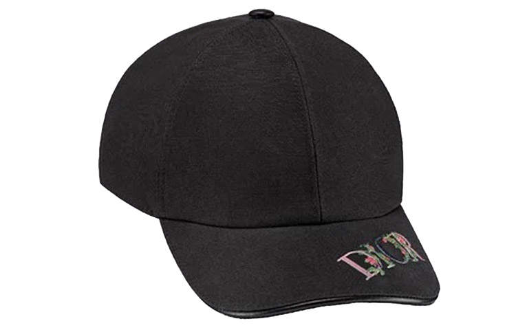 DIOR DIOR Cotton Baseball Caps Unisex Black