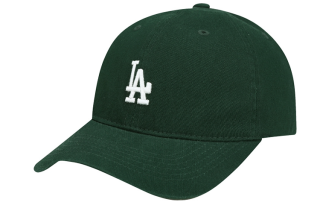 MLB Cotton Baseball Caps CP77 Unisex Olive Green