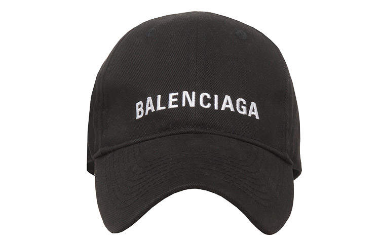 Balenciaga Cotton Baseball Caps Unisex Black