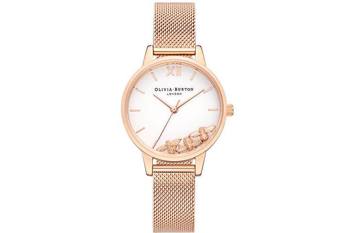 OLIVIA·BURTON Wrist Watches Quartz Movement Stainless Steel Strap 30mm White Dial Women's Watch OB16CH01