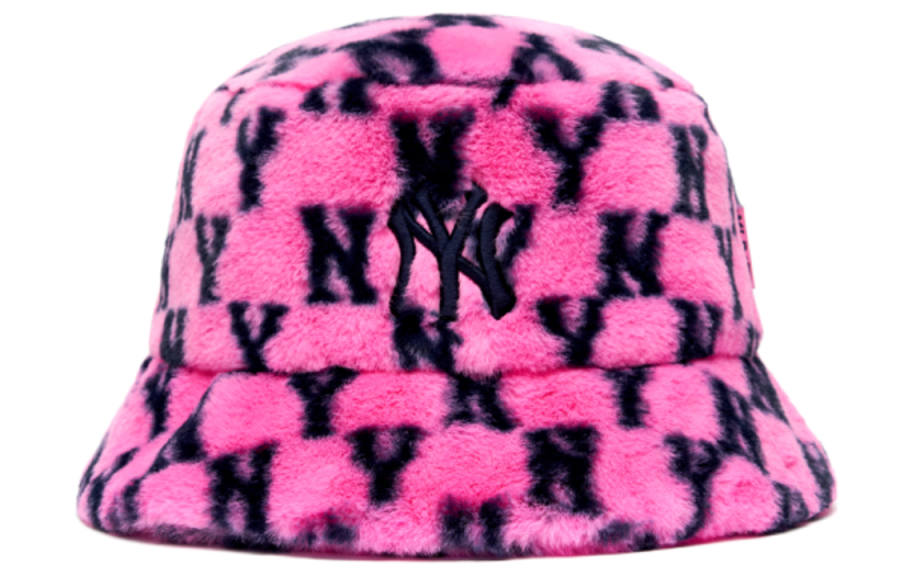 MLB MLB New York Yankees Polyester Bucket Hats Unisex Peach Pink
