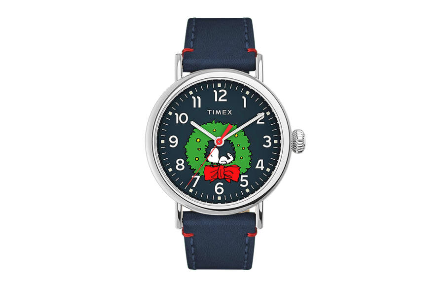TIMEX Peanuts Snoopy Collaboration Collection Wrist Watches Quartz Movement Leather Strap 40mm Blue Dial Unisex