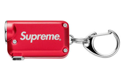 Supreme Aluminum Titanium Alloy Keychains Unisex Red