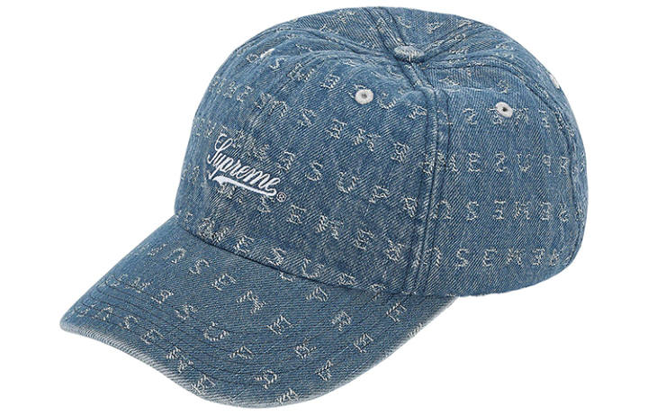 Supreme Supreme Jacquard Logos Denim Six-Panel