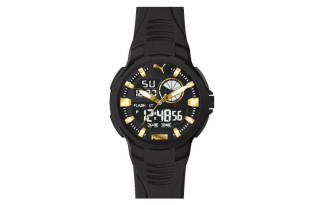 PUMA Wrist Watches Quartz Movement Resin Strap Black Dial Men's Watches