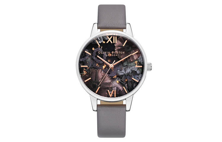 OLIVIA·BURTON Star Collection Wrist Watches Quartz Movement Genuine Leather Strap Black Dial Women's Watch