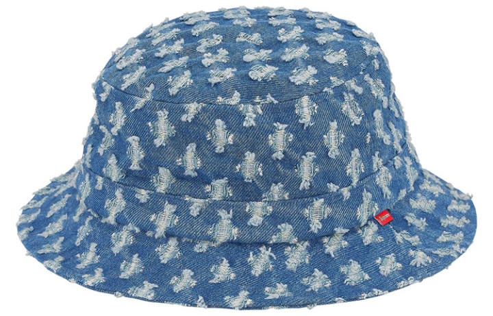 Supreme Supreme 100% Cotton Bucket Hats Unisex Black/sky Blue/light Brown