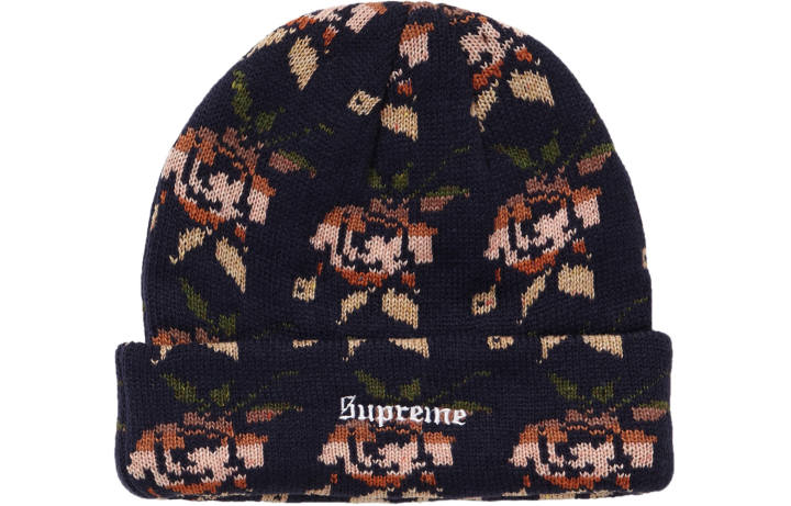 Supreme Supreme Rose Jacquard Beanie