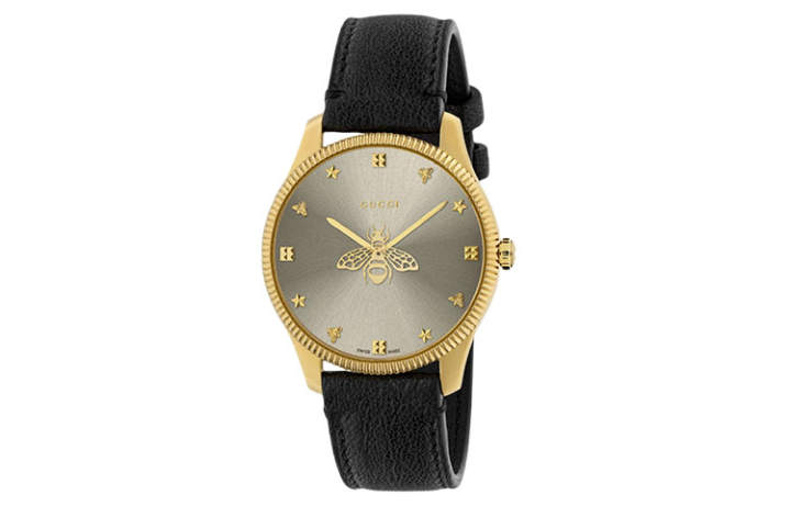 GUCCI GUCCI G Timeless Collection Wrist Watches Quartz Movement Leather Strap 29mm Silver Dial Women's Watch