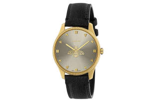 GUCCI G Timeless Collection Wrist Watches Quartz Movement Leather Strap 29mm Silver Dial Women's Watch