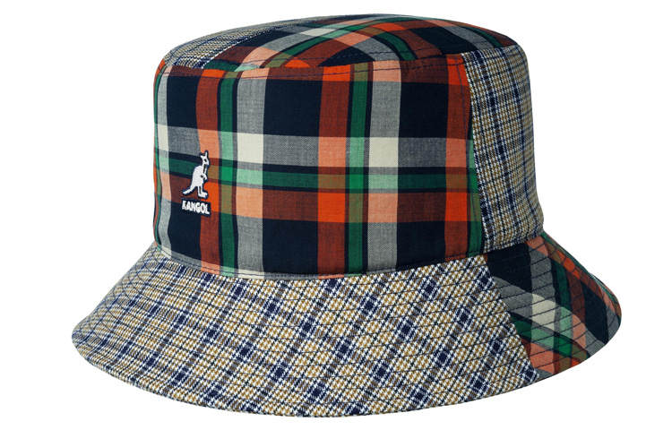 KANGOL Bucket Hats Unisex Red Green Plaid