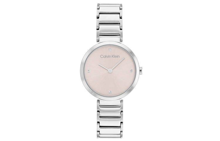 CALVIN KLEIN Wrist Watches Quartz Movement Stainless Steel Strap White Dial Women's Watch Box Available For Purchase