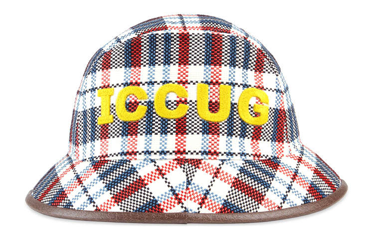 GUCCI Iccug check-print fedora