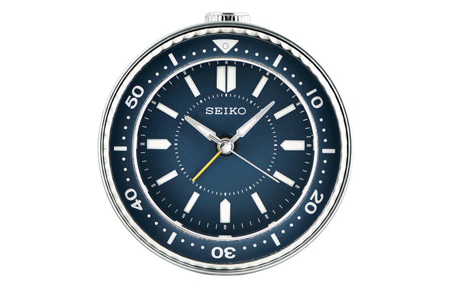 SEIKO SEIKO Sweeping Seconds Movement Plastic Alarm Clock Unisex Green