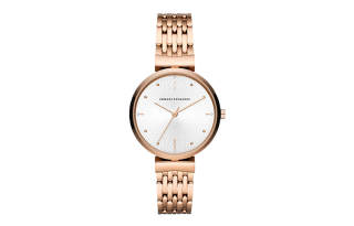 ARMANI EXCHANGEAE Wrist Watches Quartz Movement Stainless Steel Strap White Dial Women's Watch