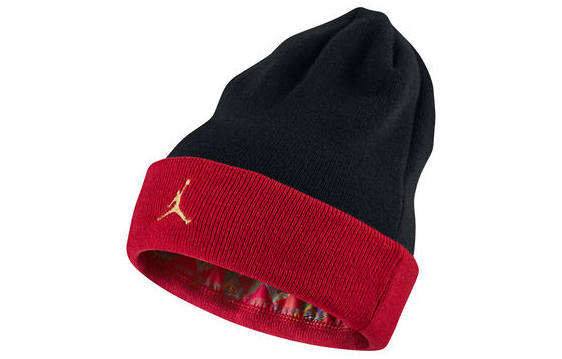 Jordan Jordan Fabric Beanies Unisex Black/Red