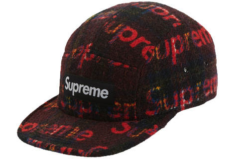 Supreme Supreme Harris Tweed Camp Cap