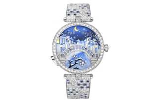 Van Cleef & Arpels Automatic Mechanical Movement 30m Waterproof Women's Watch Blue Dial
