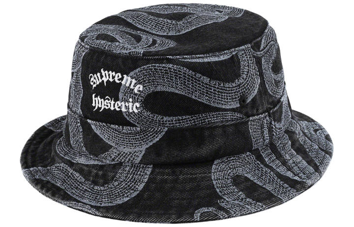 Supreme Supreme x HYSTERIC GLAMOUR SS21 100% Cotton Bucket Hats Unisex Denim Blue/Multicolor/Black
