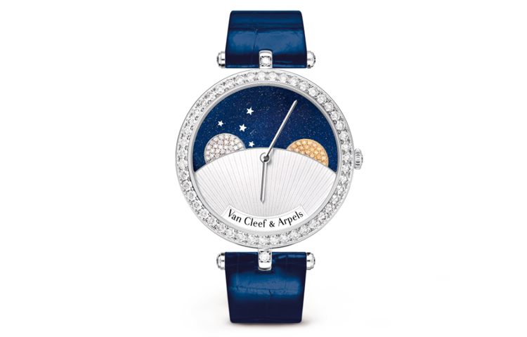 Van Cleef & Arpels Lady Arpels Day And Night Automatic Mechanical Movement 30m Waterproof Women's Watch