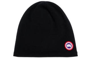Canada Goose Logo Patch Knitted Beanie