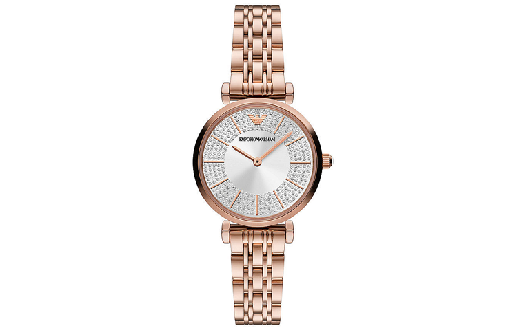 EMPORIO ARMANI EMPORIO ARMANI Wrist Watches Quartz Movement Stainless Steel Strap 32mm Silver Dial Women's Watch
