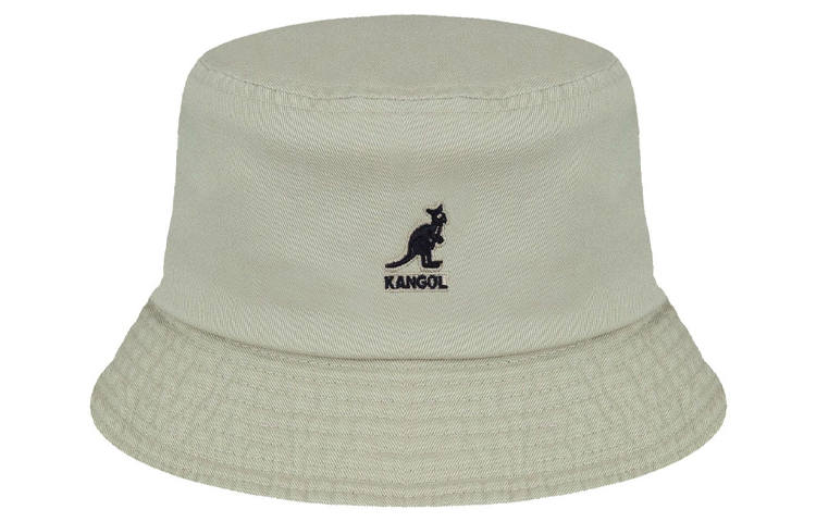 KANGOL KANGOL Logo Embroidered Washed Bucket Hat