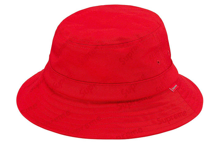 Supreme Supreme 100% Cotton Twill Bucket Hats Unisex Red