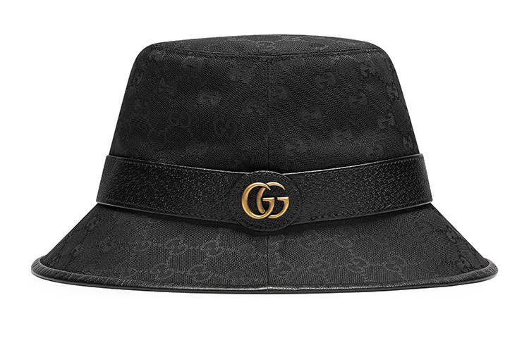 GUCCI GUCCI Gg Canvas Bucket Hat With Double G