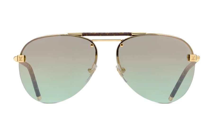 LOUIS VUITTON LOUIS VUITTON Clockwise Canvas Sunglasses Men's