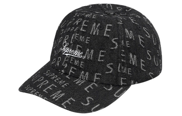 Supreme Supreme Warp Jacquard Logos Denim 6 Panel
