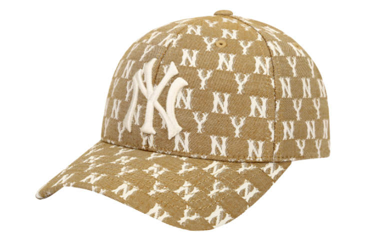 MLB MLB Polyester Baseball Caps Unisex Khaki