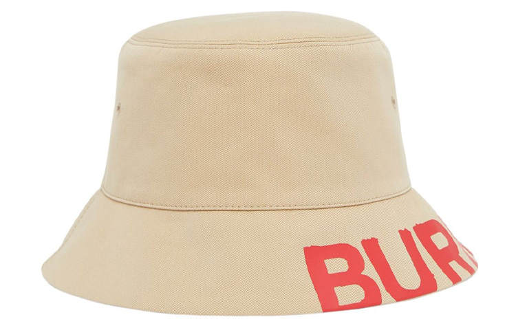 Burberry Logo Print Reversible Bucket Hat