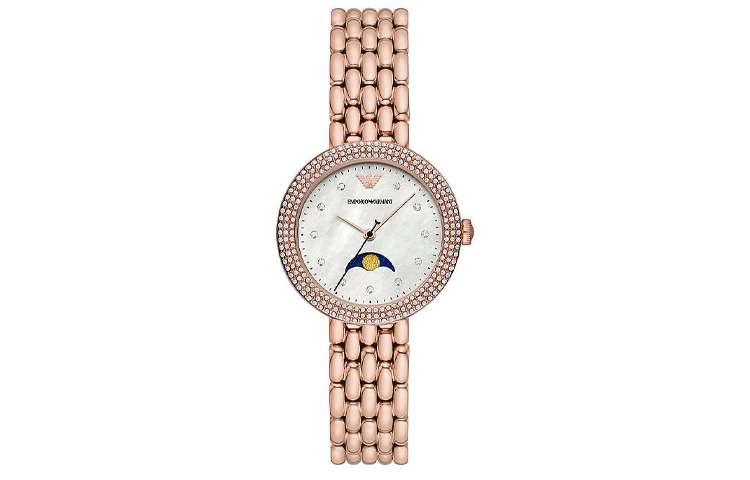 EMPORIO ARMANI Wrist Watches Quartz Movement Stainless Steel Strap 32mm White Dial Women's Watch