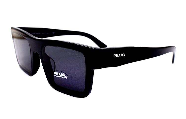 PRADA PRADA Plate Frame Square Sunglasses Men's