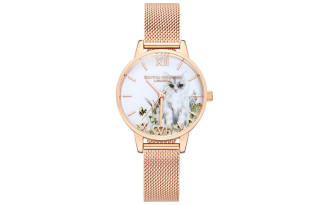 OLIVIA·BURTON Wrist Watches Quartz Movement Stainless Steel Strap White Dial Women's Watch OB16WL76