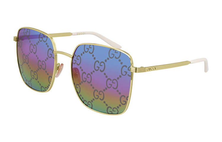 GUCCI GG-monogram square-frame sunglasses