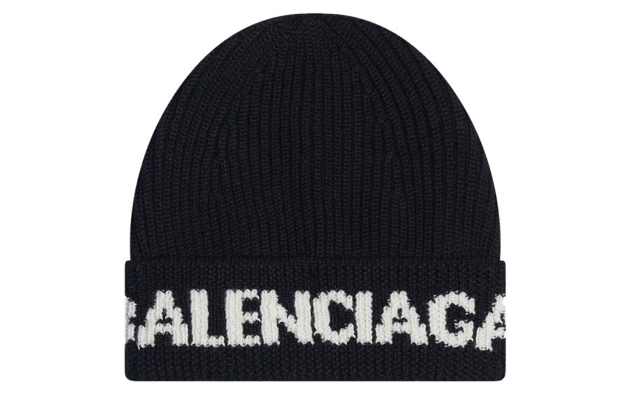 Balenciaga intarsia-logo beane